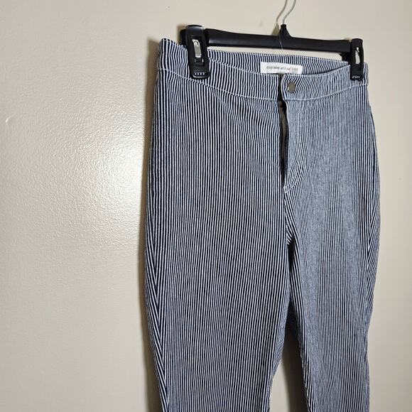 Cupcakes and Cashmere Pinstripe Wren Skinny Ankle Pants Sz 0 - Picture 3 of 12